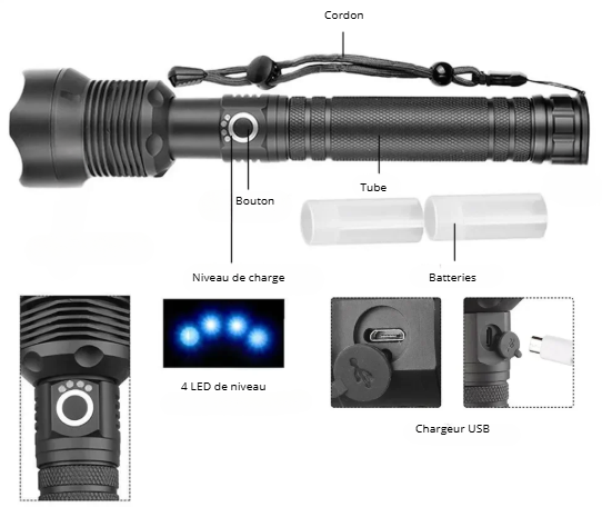 Lampe Torche Ultra Puissante